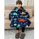 thumbnail image 3 of Sudadera con capucha NOUKOW para niños de 6 a 10 años, franela sherpa, 3 of 6