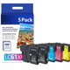 thumbnail image 1 of Cartuchos de tinta Lumooe LC61 LC65XL, paquete de 5, alto rendimiento, 1 of 6