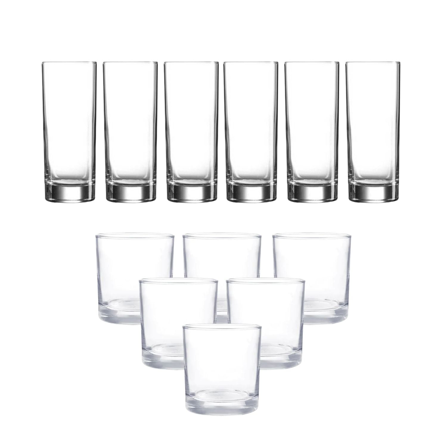 Set 12 Vasos Lexington Menaje Cristar Cocina Elegante Vidrio