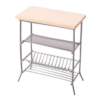 Magideal - Estante Para Vajilla De Casa De Muñecas Juguete De Simulación Para Niños Mueble De Almacenamiento 1 12 Estante De Madera Adecuado Para Decorar Comedor Plata