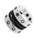 thumbnail image 3 of Pulsera Con Cremallera Pulsera Ancha De Cuero PU Para Adultos Unisex Halloween Blanco, 3 of 5