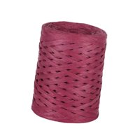 Magideal - Cinta De Papel De Rafia Reciclable De 200 M, Cuerda De Papel De Rafia De Colores Para Envolver Regalos, Tejer, Hornear, Empacar, Fiestas Y Festivales. Rojo
