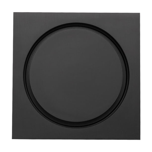 Desagüe De Suelo De Ducha Multifunción Cuadrado Reutilizable Para Desagües De Ducha De Baño Negro