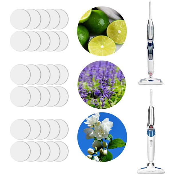 Discos aromáticos Steam Mop de repuesto, paquete de 30 unidades, para Bissell Powerfresh