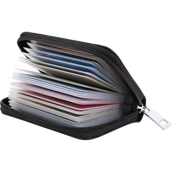 Tarjetero Easyoulife de Cuero con 26 Ranuras y Protección RFID