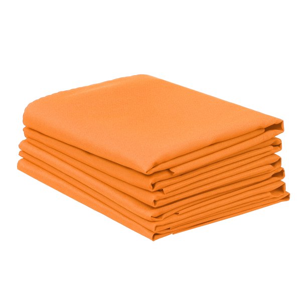 REGALWOVEN Paquete de 6 Servilletas de Tela de Poliéster para Cena, Servilletas de Tela para Banquete Naranja 19"x19"