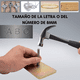 thumbnail image 5 of Numeros Y Letras De Golpe 8mm 36 Piezas Para Metales, 5 of 7