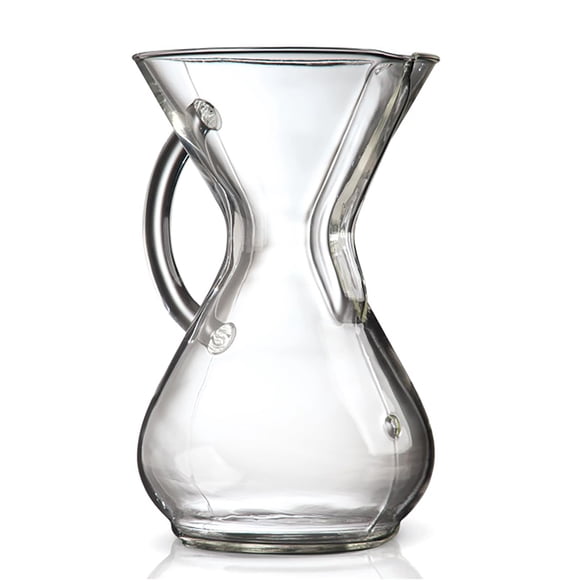 Cafetera Chemex Pour-Over de vidrio para 6 tazas con mango de vidrio