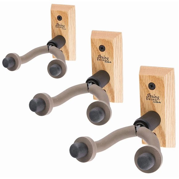Soportes para Guitarra String Swing CC01 Roble Paquete de 3