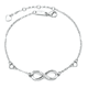 thumbnail image 1 of Pulsera amor infinito plata 925 con corazones, 1 of 3