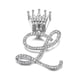 thumbnail image 1 of 1pc Personalized Cursive Initial Pendant Necklace with Cuban Link Chain - Customized Name Monogram Jewelry, 1 of 5