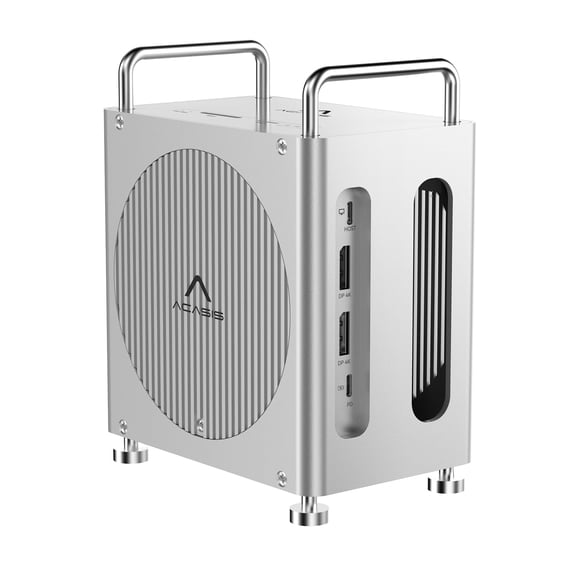 Estación de acoplamiento ACASIS para Mac mini M4 con carcasa SSD NVMe de doble bahía