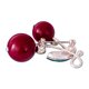 thumbnail image 3 of Red Faux Pearl Rhinestone Cereza Broche Elegante Se?ora Vestido Decoraciones, 3 of 3