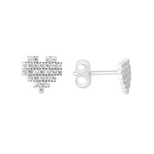 Fershop - Aros De Plata 925 Circones En Corazón