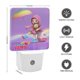 thumbnail image 2 of Rainbow Ruby / Arcoíris Rubí Luz nocturna LED con sensor de anochecer a amanecer para dormitorio, baño, pasillo, escaleras - Lámpara LED nocturna de enchufe, 0.5W - 1 pieza, 2 of 6