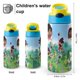 thumbnail image 2 of Press Start Botella de Agua con Tapa Pop Top de Un Toque, Acero Inoxidable, a Prueba de Fugas, para Deportes, Botella Infantil azul 12 oz, 2 of 6