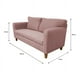 thumbnail image 3 of Sofa Anita 2 Cuerpos Chenille Palo Rosa, 3 of 3