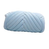 Bothyi - 1 Kg De Hilo Grueso De Terciopelo, Brazo De Tejer Alfombra Tejida A Mano, Cama Para Mascotas, Ganchillo, Azul Claro