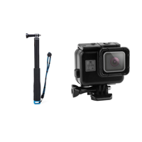 Genérico - Kit Monopodo + Carcasa Touch Para Gopro 5 6 7 Black