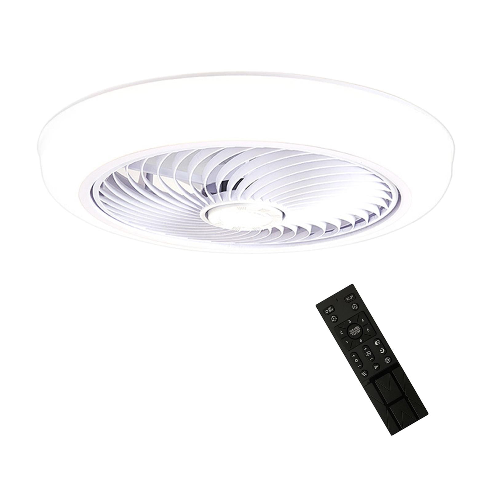 Ioensy - Ventilador De Techo Con Atenuación De Luz Luces De Techo Para Cocina Baño Guardarropa Blanco