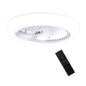 Ioensy - Ventilador De Techo Con Atenuación De Luz Luces De Techo Para Cocina Baño Guardarropa Blanco