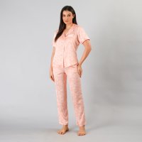 Set Camisero + Pantalon Satin Print Flores Mujer 33824-243