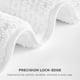 thumbnail image 4 of Alfombra de baño Madison Park Splendor, 100% algodón, 3000 g/m², color blanco, 4 of 7