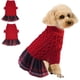 thumbnail image 1 of Suéter para perros Suéteres elásticos para gatos Suéter cálido Abrigos para mascotas Ropa para perros gruesa con corbata Vestido de suéter de cuello de tortuga suave para mascotas Suéteres d, 1 of 3