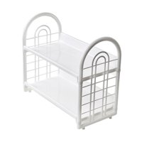 Bothyi - Estante De Almacenamiento De Escritorio, Soporte Para Especias De Cocina, Para Cosméticos, Dormitorio, Papelería, Color Blanco