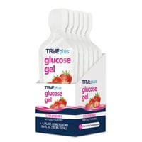 Gel De Glucosa Trueplus Fresa, 15 G, Carbohidratos, Sin Grasa, Paquete De 6