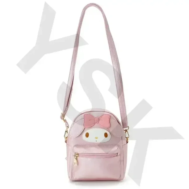 MINISO Kawali Hellokitty Melody Onpompurin Kitty Kuromi Cinnamorol Anime Fashion Backpack Beauty Travel School Bag Girls Toys