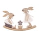 thumbnail image 1 of Decoración De Pascua De Madera, Decoración Del Hogar, Artesanía Decorativa, Adorno De Mesa De Conejito, 21cm X 15,5 Cm, 1 of 3