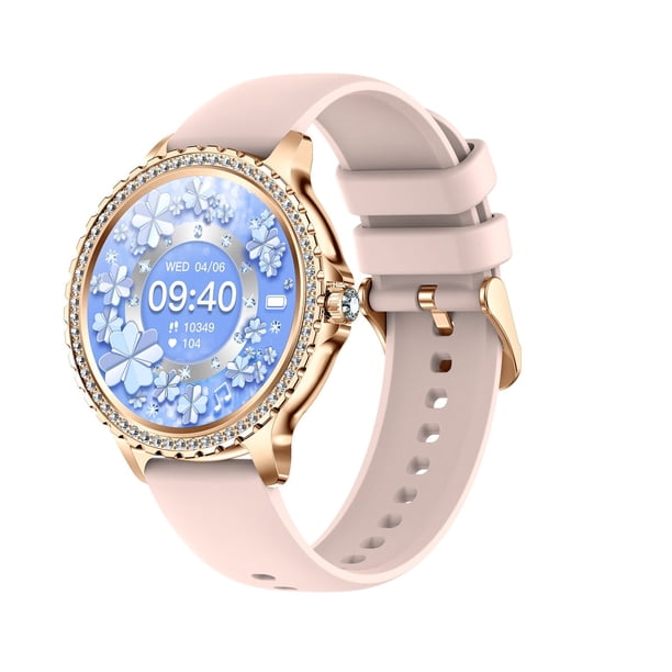 Smartwatch Elegante I58 para Mujer Llamadas Bluetooth Monitor de Salud IP67 Correa de Acero Milanesa para uso diario
