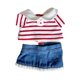 thumbnail image 5 of Ropa Para Mu?ecas De 20 Cm Regalo Para Ni?as Y Ni?os Elegante Y Desmontable Bonito Atuendo Para Mu?ecas Falda De Rayas Rojas, 5 of 5
