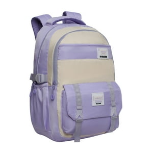 Mochila Mujer Kawaii Venza Color Block Lila Head