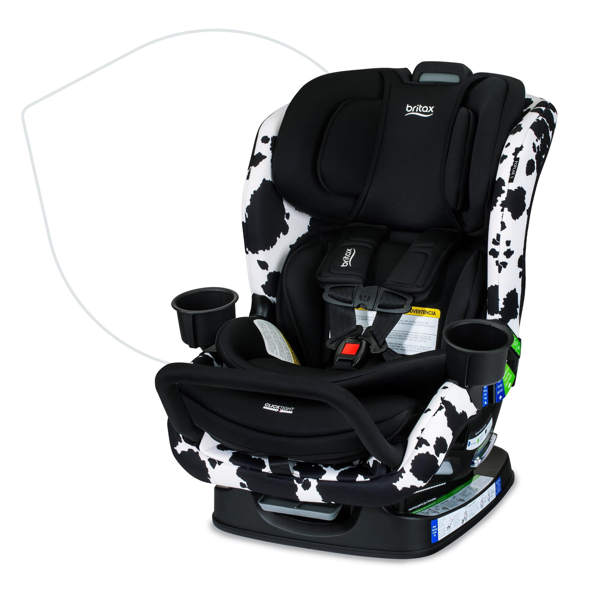 Asiento De Coche Convertible Britax Poplar S Clicktight Cowmooflage