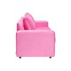 thumbnail image 5 of Living Kendy Sofa 3 Cuerpos + 2 Poufs Felpa Rosado, 5 of 6