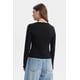 thumbnail image 3 of Polera Mujer Asimétrica Botones Negro, 3 of 4