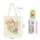 thumbnail image 2 of Tote Bag Pintura con Diamantes - Flores beige, 2 of 3