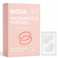 Parches Para Ojos Novalift Microglow, Ácido Hialurónico, Ojeras