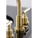thumbnail image 3 of Grifo de baño Kingston Brass Manhattan FSC8953CML Latón cepillado, 3 of 8