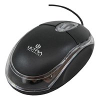 Mouse Optico Ultra Usb Negro Transparente
