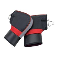 Ioensy - Orejeras De Manillar De Motocicleta A Prueba De Viento Suave Invierno Cálido Para Moto De Nieve 35Cmx28Cm Reflectante