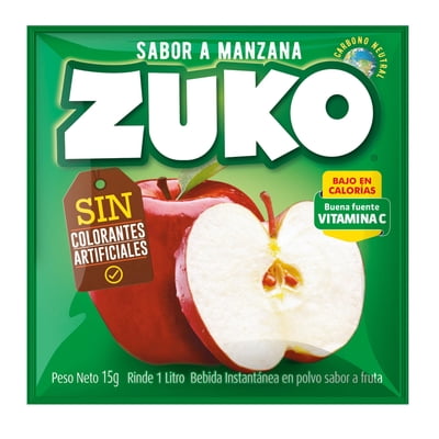 Refresco Sabor Manzana Sobre 15 G Zuko