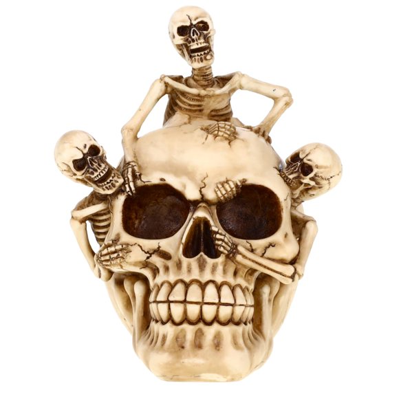 Calavera de Treasure Cove para decoración de Halloween con esqueletos
