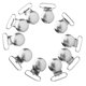thumbnail image 2 of 10 Formas Redondas Chupete Sujetador Clips Artesanía Titular W Inserto De Plástico 2.5cm, 2 of 3