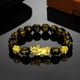 thumbnail image 3 of 2pcs PIXIU Ring Good Luck Golden Pixiu Bracelet, Bracelet Set Lucky Wealth Buddhist Jewelry ,Adjustable Ring Amulet Wealth Lucky Open Adjustable Ring, Pixiu Bangle Bracelet For Women Men Gift, 3 of 4