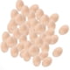 thumbnail image 4 of Huevos De Pascua Sin Terminar, Huevos De Madera En Blanco Para Manualidades, Fiestas Y Halloween, 50 Unidades, 0,78 X 1,18 Pulgadas, 4 of 5
