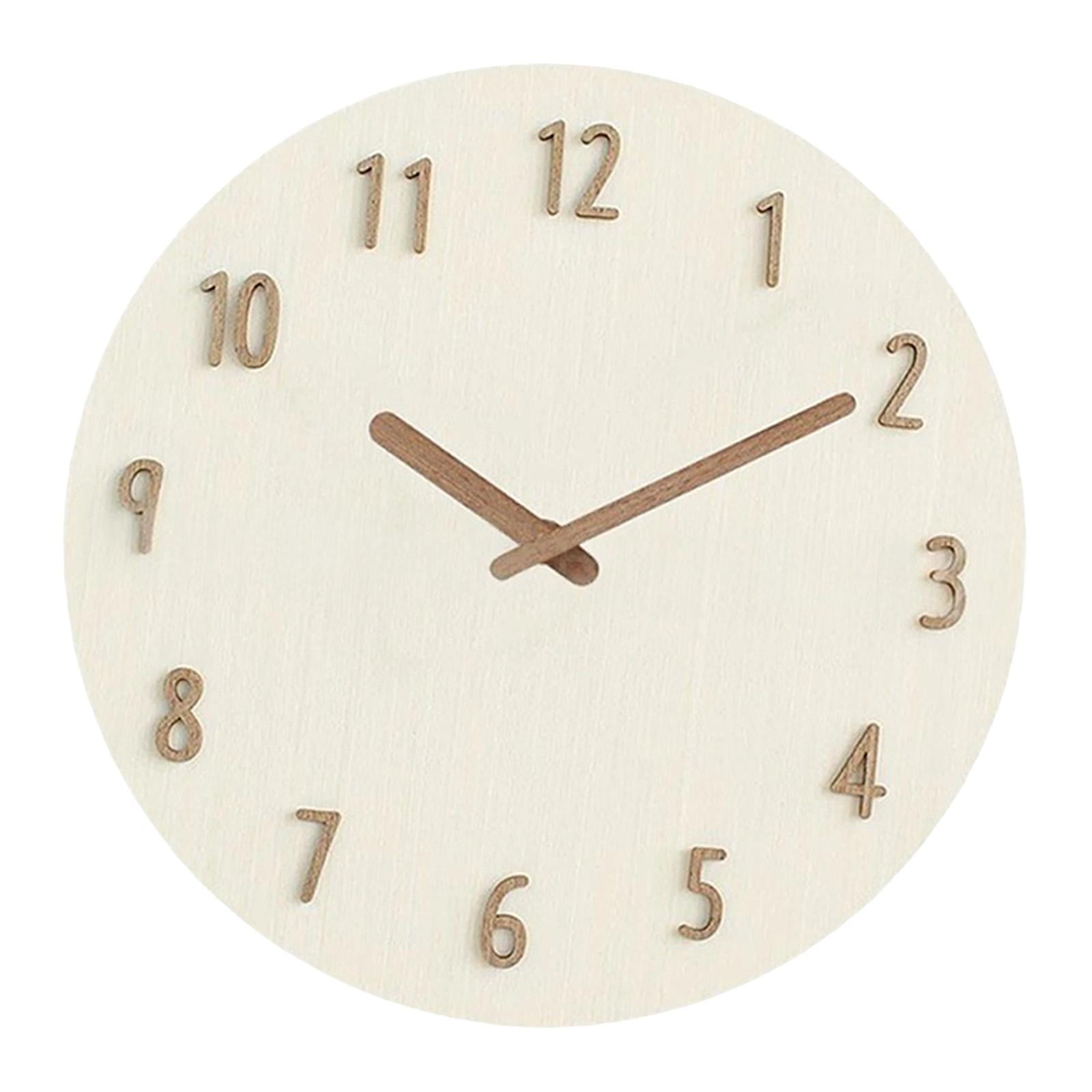 Bothyi - Reloj De Pared Redondo Colgante, Decoración Para El Hogar, Reloj Decorativo, Reloj De Pared Para Bodas, Blanco