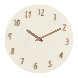 Bothyi - Reloj De Pared Redondo Colgante, Decoración Para El Hogar, Reloj Decorativo, Reloj De Pared Para Bodas, Blanco